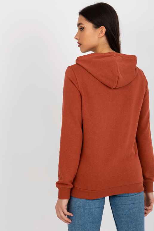 Tmavě oranžová bavlněná klokaní...