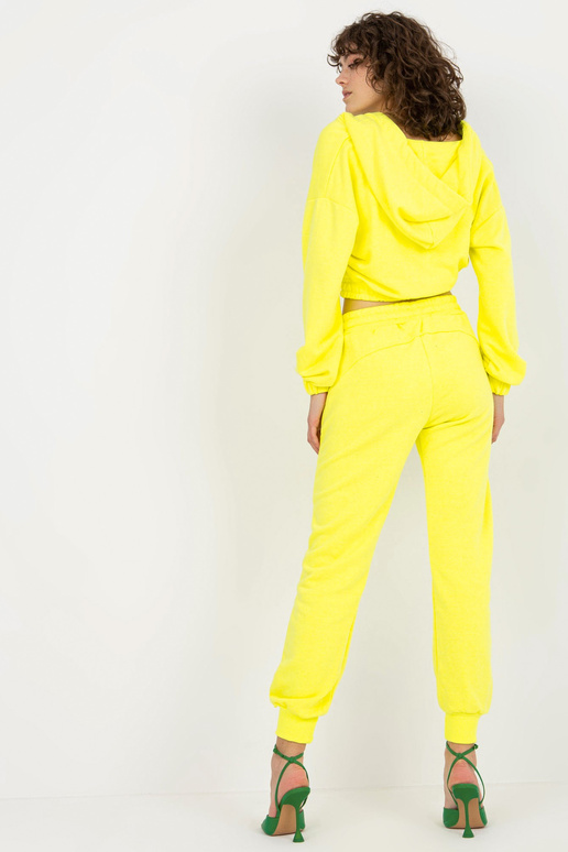 Fluo žlutá mikina set basic s...