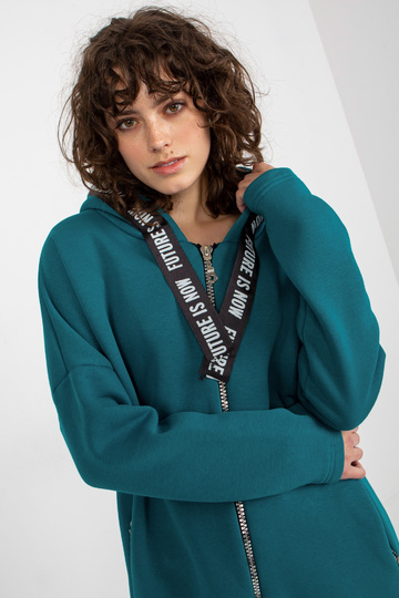 Dlouhá mořská mikina s kapucí