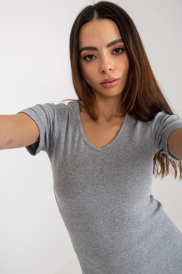 Šedá žebrovaná základní... 2