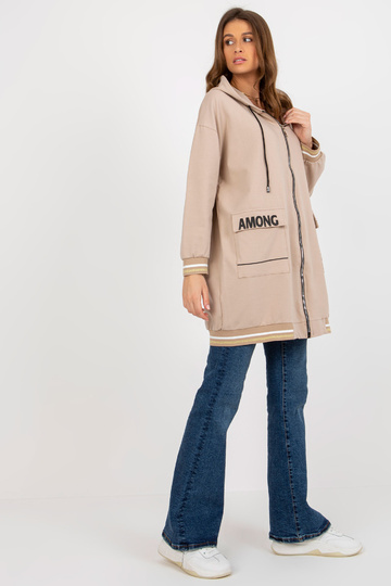 Béžová dlouhá mikina s... 2