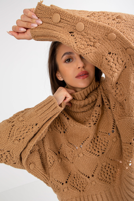 Lockerer Rollkragenpullover s...