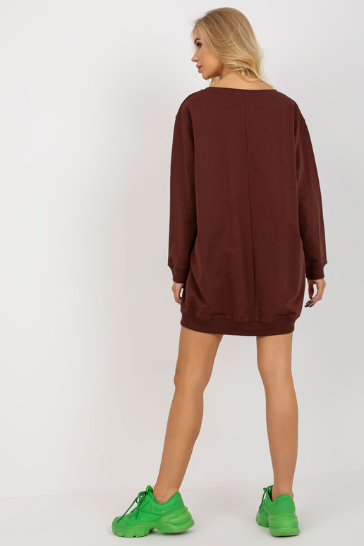 Bluza VI-BL-3212.15X D.HNĚDÁ/ŽLUTÁ