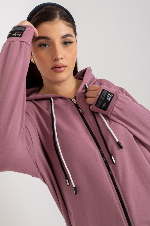 Špinavě růžová mikina větší velikosti...