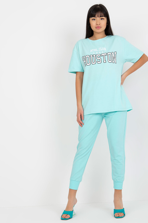 Mint volné tričko s nápisem Mint volné tričko s nápisem