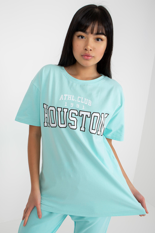 Mint volné tričko s nápisem Mint volné tričko s nápisem