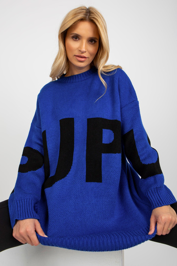 Kobaltový dlouhý oversize... 2