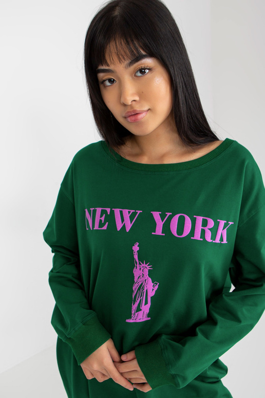 Bluza VI-BL-3212.15X D.ZELENÁ/FIALOVÁ Bluza VI-BL-3212.15X D.ZELENÁ/FIALOVÁ