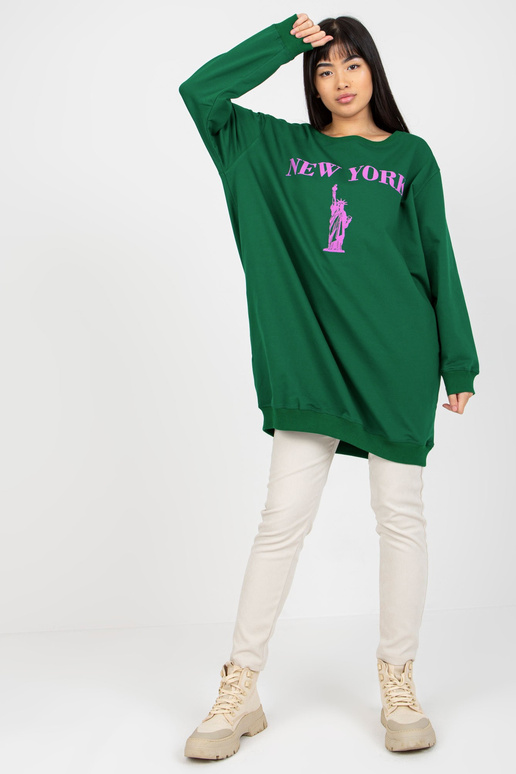 Bluza VI-BL-3212.15X D.ZELENÁ/FIALOVÁ Bluza VI-BL-3212.15X D.ZELENÁ/FIALOVÁ