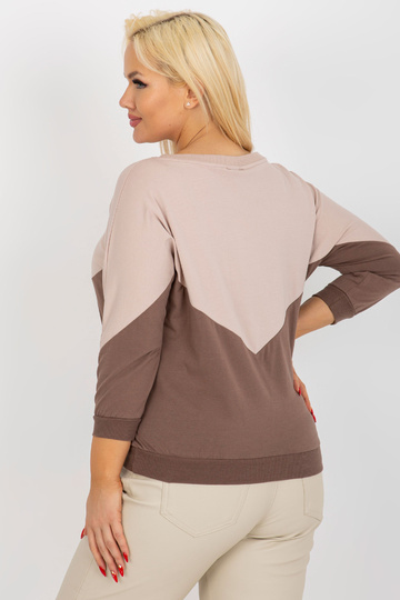 Béžová a hnědá halenka plus...