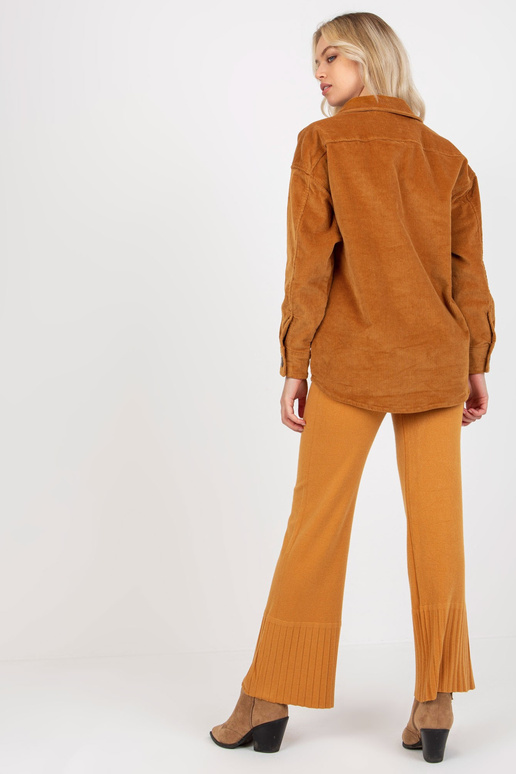 Světle hnědá manšestrová košile Amala...