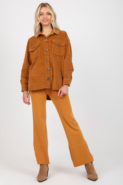 Světle hnědá manšestrová košile Amala...