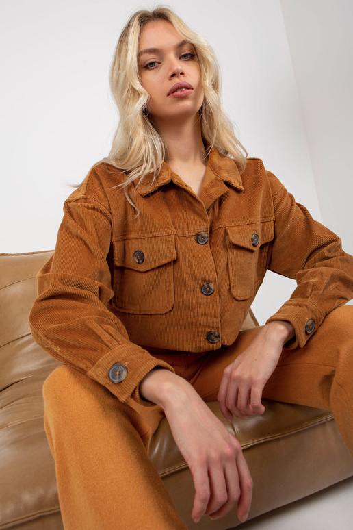 Světle hnědá manšestrová košile Amala...