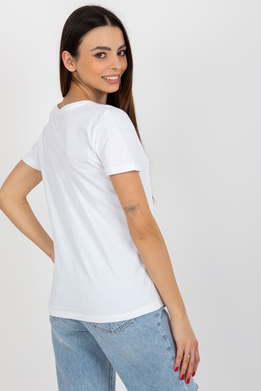 Bílé a světle fialové tričko s... Bílé a světle fialové tričko s...