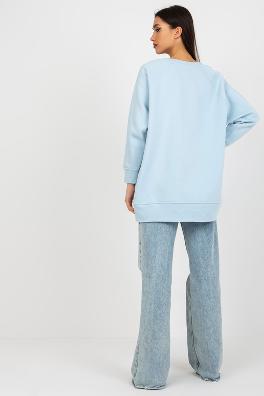 Světle modrá oversized mikina Basic Světle modrá oversized mikina Basic