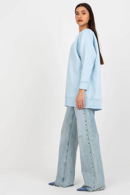 Světle modrá oversized mikina Basic Světle modrá oversized mikina Basic