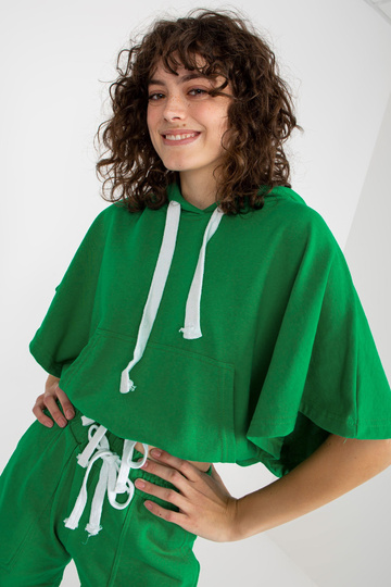 Zelená letní mikina...