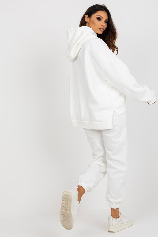 Bílá dámská mikina s mikinou