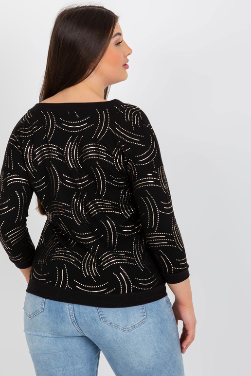 Černá halenka plus velikosti s...