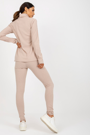 Béžová dámská žebrovaná...