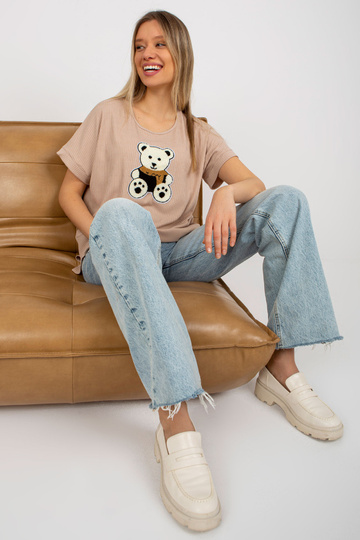 Béžová dámská oversize...