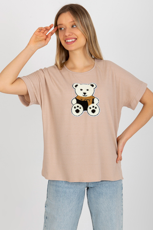 Béžová dámská oversize halenka s...