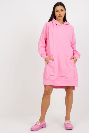 Základní oversize růžové...