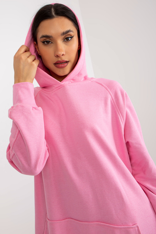 Základní oversize růžové mikinové... Základní oversize růžové mikinové...