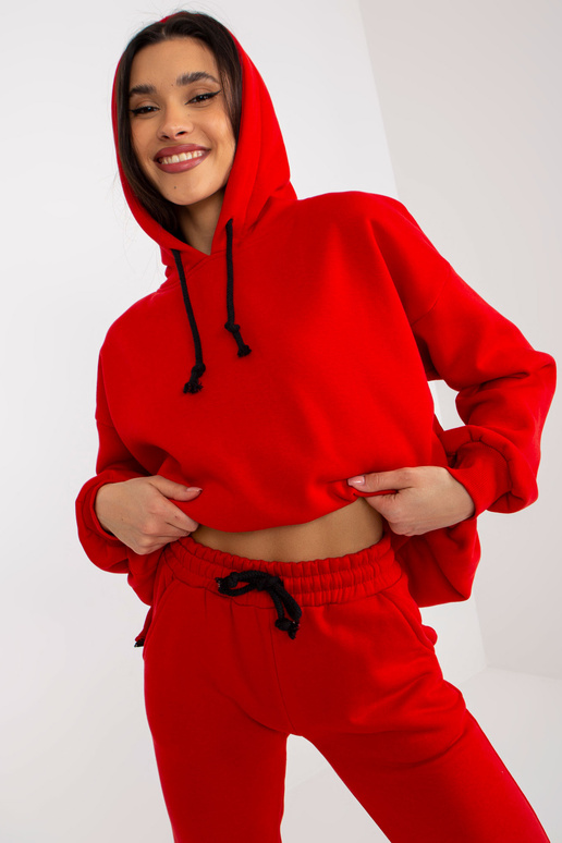 Červená dámská tepláková souprava s... Červená dámská tepláková souprava s...