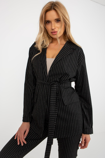 Černý elegantní sako sako s... 2