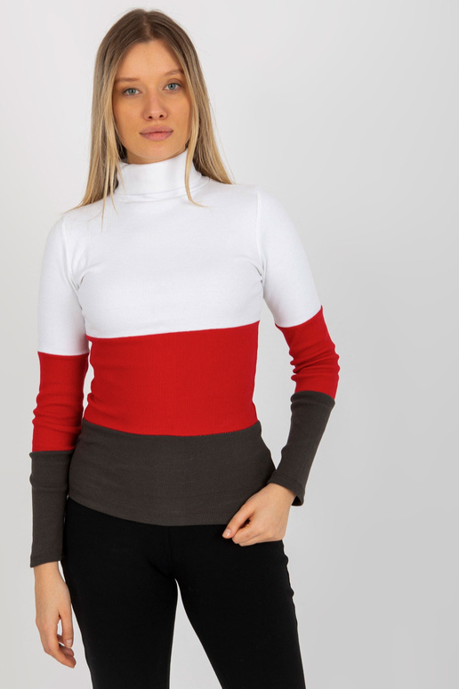 Ecru-khaki žebrovaná základní...