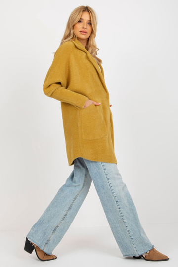 Hořčičný volný kabát z... 2