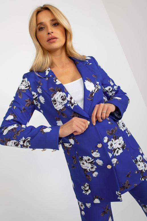 Kobaltový elegantní sako z...