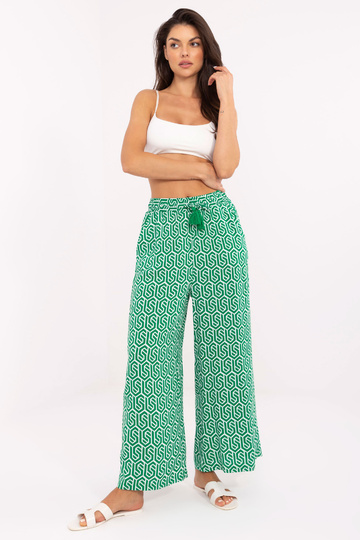 Zelené látkové palazzo...