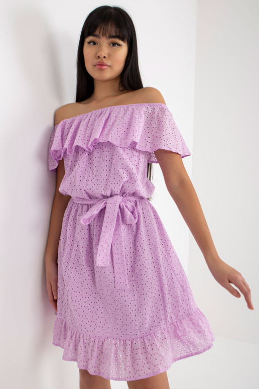 Světle fialové prolamované španělské...