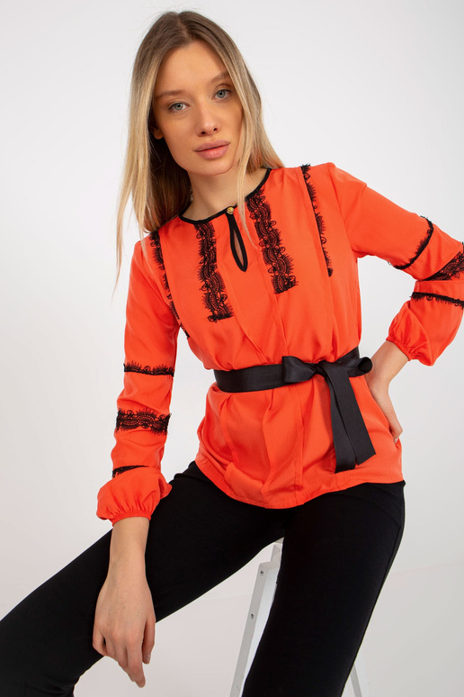 Oranžová dámská společenská halenka...