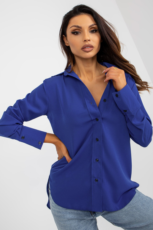 Kobaltová dámská klasická košile s...