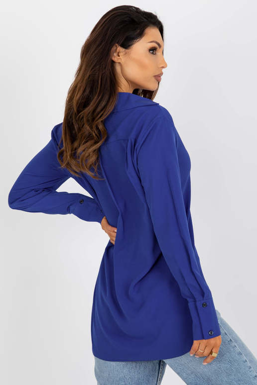 Kobaltová dámská klasická košile s...