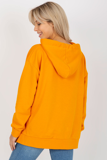 Tmavě žlutá mikina s kapucí...