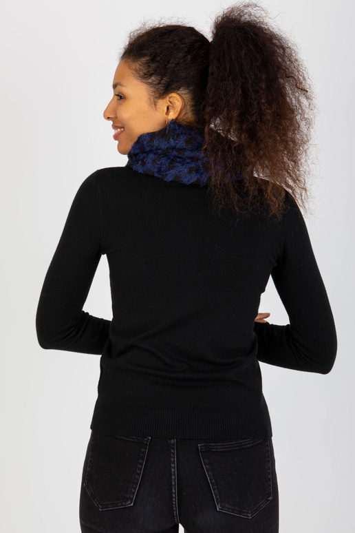 Tmavě modrý/černý zimní dámský komín...