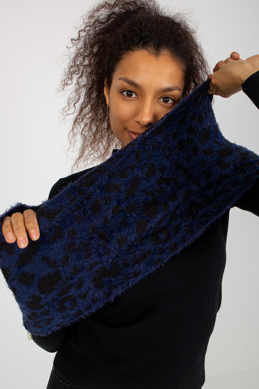 Tmavě modrý/černý zimní dámský komín...