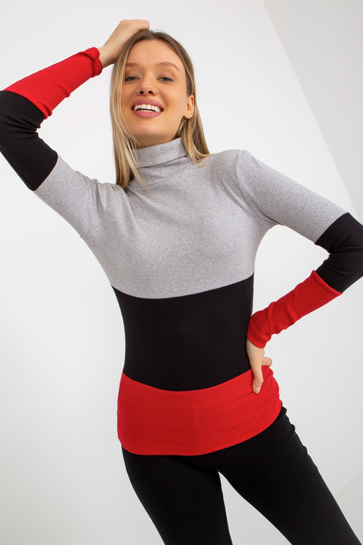 Šedočervená žebrovaná základní...