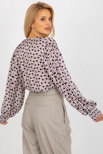 Ecru-špinavě růžová imitace... 2