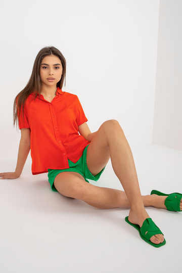 Oranžová košilová halenka s... 2