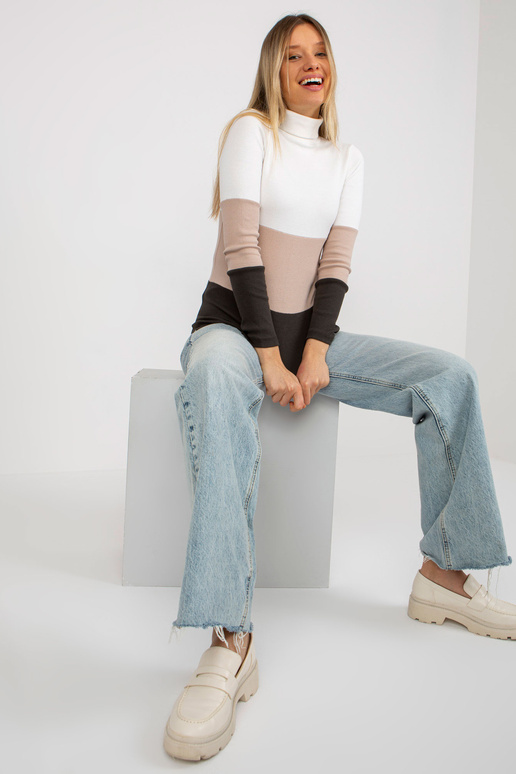 Ecru-béžová dámská basic halenka s...