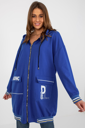 Tmavě béžová dlouhá mikina...