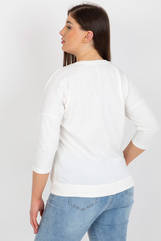 Ecru dámská halenka větší velikosti s...