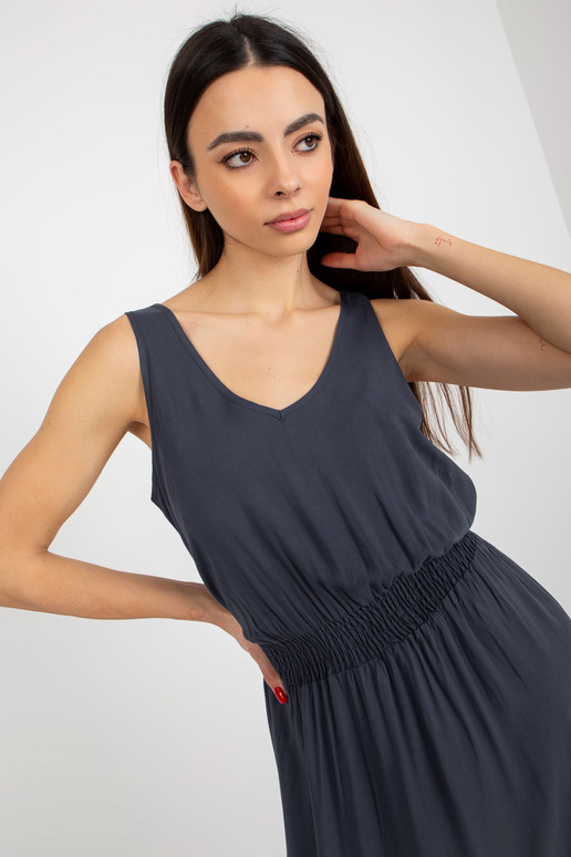 Námořnicky modré maxi šaty s volánem... Námořnicky modré maxi šaty s volánem...