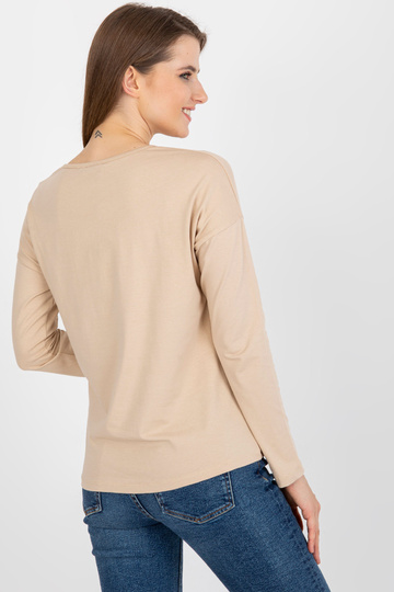 Béžová bavlněná halenka s...