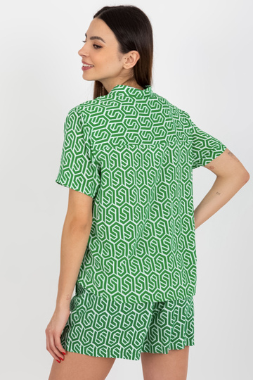 Zelená triková halenka s...